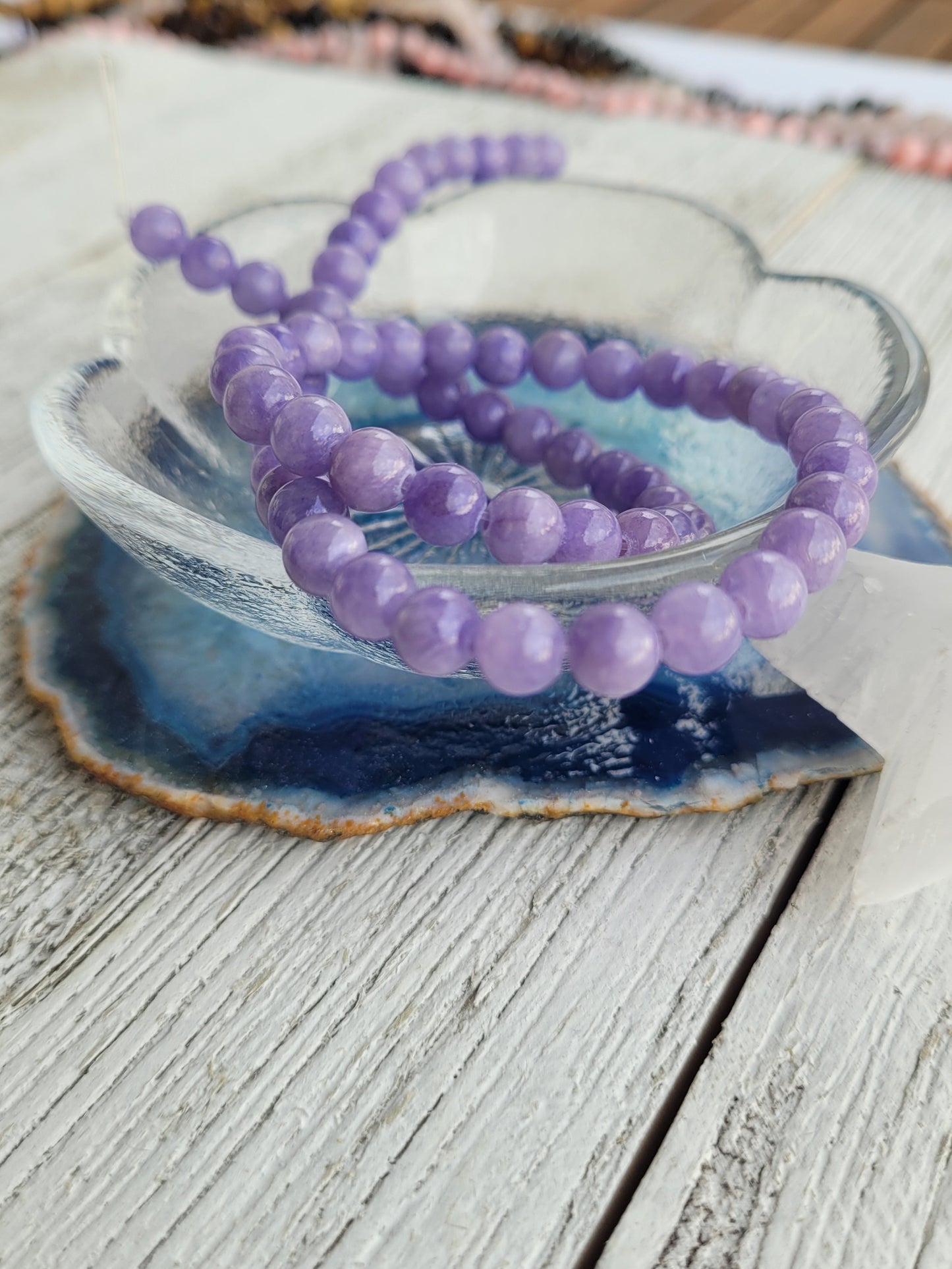 Lavender Mountain Jade Bracelet